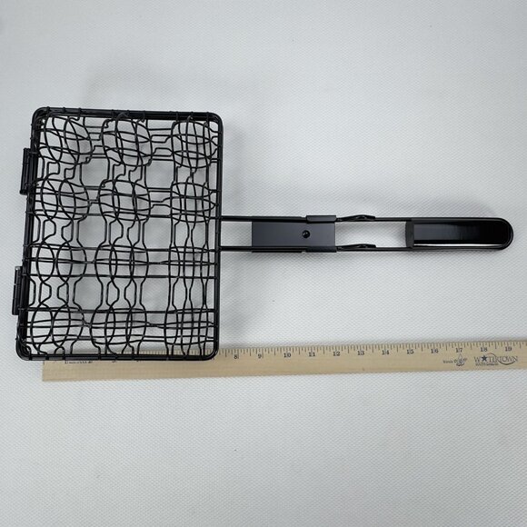 Metal Meatball Grilling Basket BBQ Basket Locking Handle Non-Stick Holds 12 Avon - Picture 10 of 15